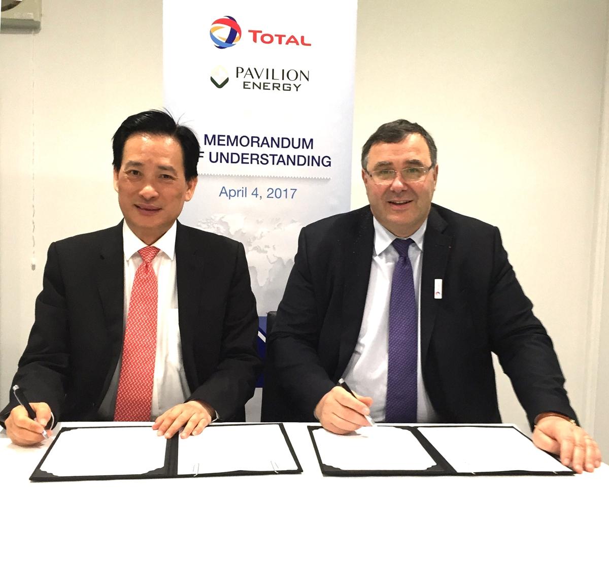 TOTAL AND PAVILION ENERGY INK MOU ON LNG BUNKERING COOPERATION
