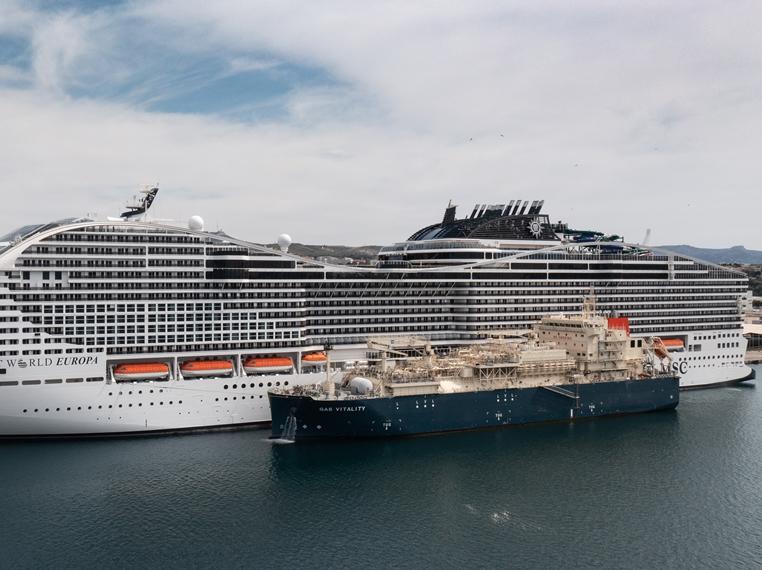 TotalEnergies Marine Fuels and The Cruise Division of MSC Group Complete First LNG Bunkering Operation in Marseille for MSC Cruises’ MSC World Europa
