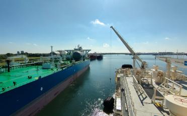 TotalEnergies Marine Fuels completes first LNG bunker operations for new dual-fuelled vessels owned by the Angelicoussis Group